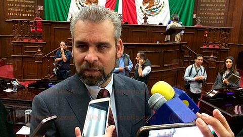 Bedolla se pronunció confiado en lograr un consenso al interior de la cámara, para que la Casa de Hidalgo reciba hasta 4 mil millones de pesos (Foto: Sayra Casillas)