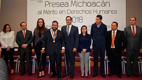 Entrega CEDH Presea Michoacán al mérito en Derechos Humanos 2018