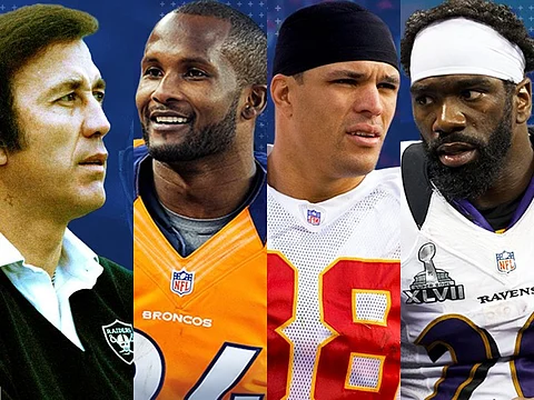 De la lista de 15 finalistas para integrar la Generación 2019 del recinto de los inmortales de la NFL se destacan 4 de los debutantes: Tom Flores, Champ Bailey, Tony Gonzalez y Ed Reed (Foto: Especial)
