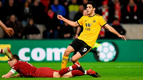 Jiménez tuvo una más pero se le acabó la cancha (Foto: @wolves)