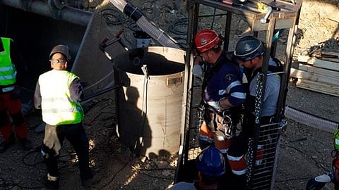 Los mineros han excavado 3.15 de los }4 metros para llegar a Julen (Foto: @guardiacivil)