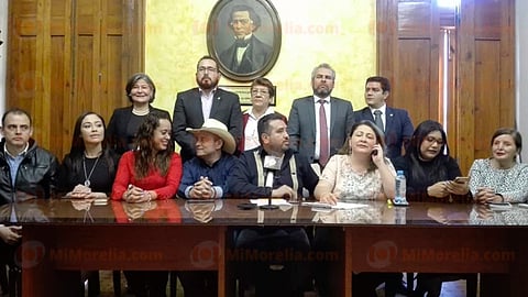 Asambleístas de ADN, representados por Erik Juárez Blanquet, dejaron en claro que la ley los ampara para no quedar a la deriva (Foto: Sayra Casillas)