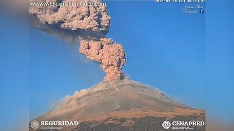 En los últimos días el volcán ha estado muy activo (Foto: @webcamsdemexico