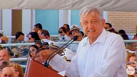 El mandatario nacional conmemoró el 105 aniversario de la Defensa Patriota del Puerto de Veracruz (Foto: captura de video)