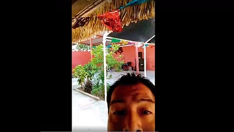 El video fue grabado horas antes de la masacre (Foto: captura/Hebert Reyes Martínez)