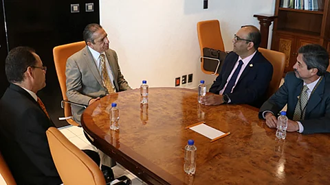 El magistrado presidente recibió a integrantes de Barra Michoacana Colegio de Abogados (Foto Cortesía)