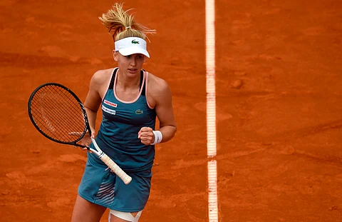 Teichmann acabó con la única Top 100 del mundo en las semifinales, y lo hizo en poco más de una hora (Cortesía Twitter: @WTA)