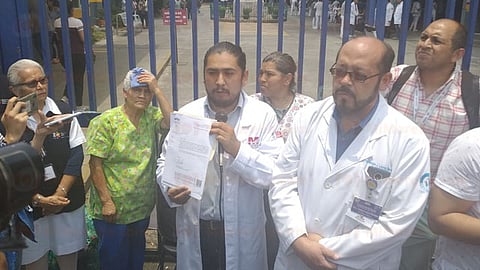 Detrás del movimiento de la Asamblea de Trabajadores de la Salud, no hay ningún sindicato de por medio (Foto: Guadalupe Martínez)