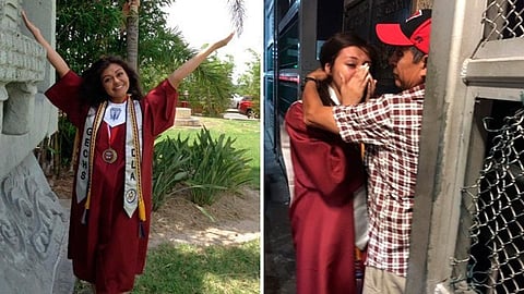 La joven no aguantó las lágrimas (Foto: FB/Sarai Ruiz)