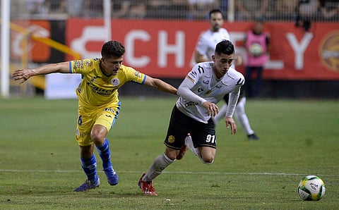 Se hizo justicia divina para San Luis, ya que lograron empatar tras ir abajo con un penal cuestionable (Foto: Twitter)