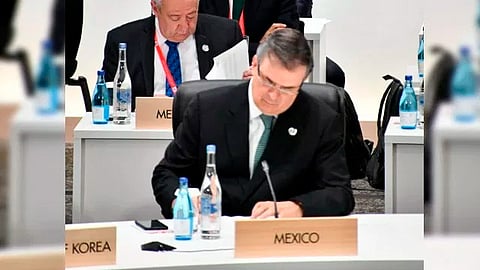 El canciller asistió en representación del presidente de México (Foto: gob.mx)