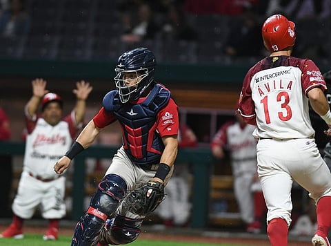 El récord de más carreras anotadas en una victoria por blanqueada regresa a los Diablos Rojos. De 1986 a 2012 perteneció a los escarlatas con pizarra de 22-0 contra Saltillo (Foto cortesía @DiablosRojosMX)