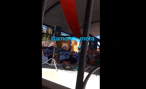 No se sabe quién grabó el video (Foto: @amoran_mora)