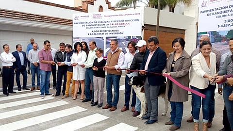Morón Orozco recordó que esta colonia también es beneficiada por el programa Juntos Iluminemos Morelia (Foto: Cristian Ruiz)