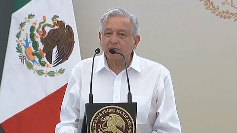 AMLO promete castigo a "polleros" (Foto Twitter: Andrés Manuel López)