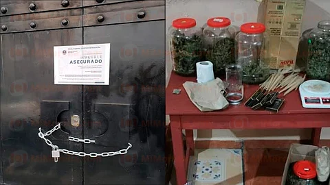 Se procedió al aseguramiento de los inmuebles y fue requerida una persona
del sexo femenino que se encontraba en el sitio
(Foto: RED 113)