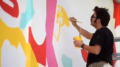 El proceso de elaboración del mural comenzará el 1 de agosto dentro de la cancha de fútbol del Poliforum (Foto Twitter @gudaricatala1)