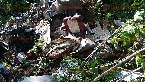 El helicóptero de matricula XA-VRG sufrió un accidente el 24 de julio donde perdieron la vida sus 4 tripulantes (Foto RED 113)