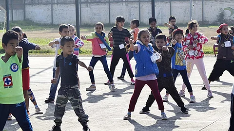 Tae kwon do, gimnasia rítmica, baile urbano, básquetbol, fútbol, entre las actividades impartidas (Foto Cortesía)
