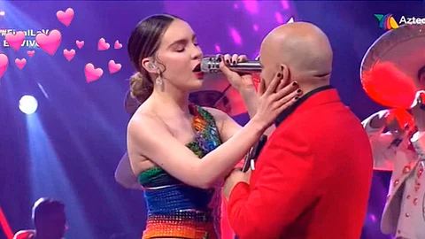 Lupillo tiene 47 años y Belinda 30 (Foto: Captura)