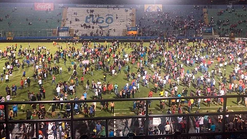 La euforia rebaso los limites antes del encuentro futbolístico (Foto: @SherlyPerez93)