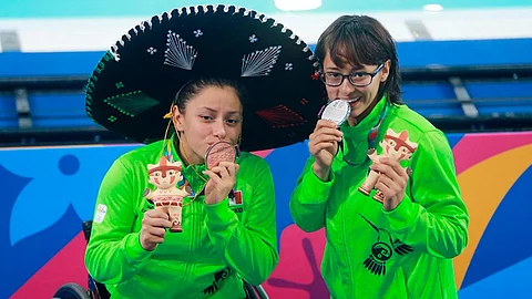 Atletismo, lanzamiento de disco, lanzamiento de jabalina, lanzamiento de bala y natación, son las disciplinas en las que se logró obtener preseas el pasado martes (Foto: Tw/@CONADE)