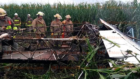 El piloto murió en el desplome (Foto: RED 113)