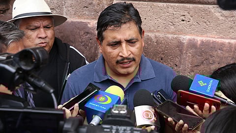 El secretario general de la CNTE dijo que los jubilados tendrán su pensión este año (Foto: Guadalupe Martínez)