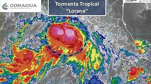 El SMN mencionó que el huracán «Lorena» tocó tierras como categoría 1 en La Huerta, Jalisco (Foto: @conagua_clima)