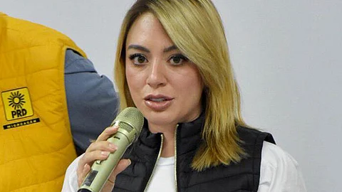 En esta conferencia de prensa también estuvieron presentes secretarias y secretarios del Comité Estatal del PRD Michoacán (Foto Cortesía)