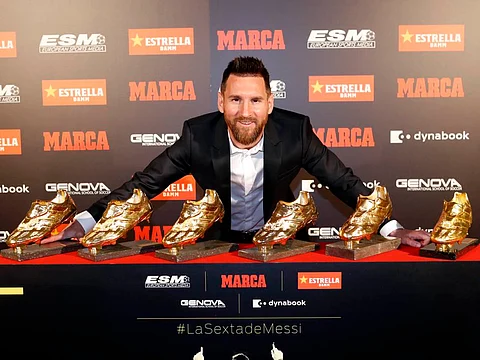 Messi recibe su sexta Bota de Oro