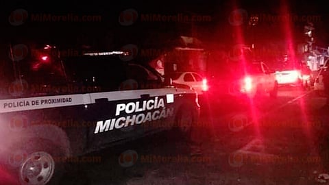 Personal de la SSP y de la Fiscalía se trasladaron a Charapan (Foto RED 113)
