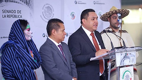 Ante medios nacionales el edil promocionó las actividades artístico-culturales (Foto Cortesía)