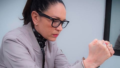 Fue un beso de cumpleaños (Foto: Yolanda Andrade)