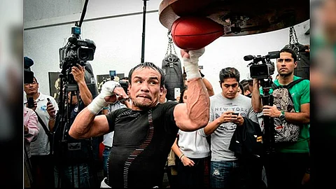El "Dinamita" invitó a los aficionados morelianos a asistir a la función de boxeo (Foto: Instagram/@jmmarquezoficial)