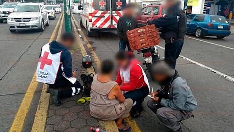 Afortunadamente la mujer no tuvo heridas de gravedad
(Foto: RED 113)