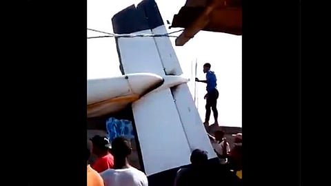 Hay al menos un sobreviviente (Foto: captura de video)