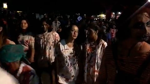 La Policía Michoacán mantiene presencia sobre la avenida Francisco (Foto: captura de pantalla)