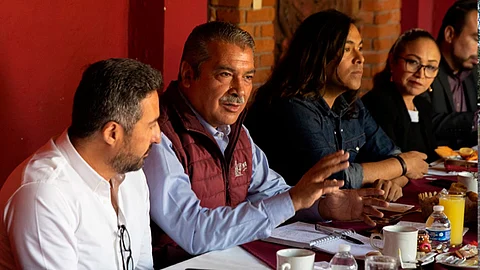El presidente municipal participó esta mañana en la asamblea de alcaldes morenistas (Foto: cortesía)
