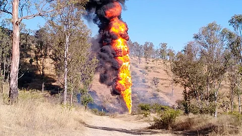 Reportan incendio de ducto de Pemex en Tarímbaro, Michoacán