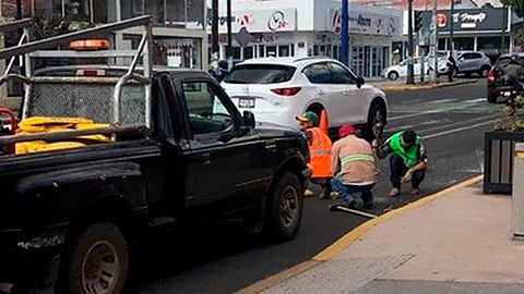 Este lunes iniciaron los trabajos para remover los reductores (Foto: Revolución Social)