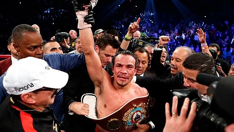 'Dinamita' Márquez es el tercer boxeador mexicano en tener cuatro títulos mundiales (Foto: @JMMarquezOf)