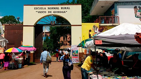Este viernes los estudiantes de la Normal ofrecerán una rueda de prensa a los medios de comunicación (Foto: Google Maps/Juan Bustos)