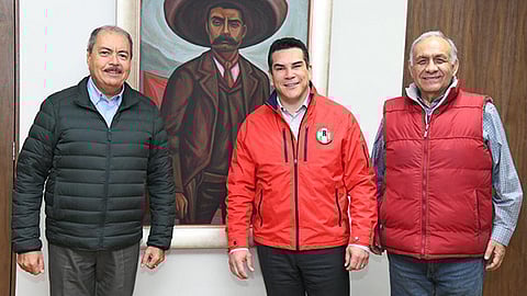 Víctor Silva Tejeda, Alejandro Moreno y Enrique Martini Castillo (Foto Cortesía)