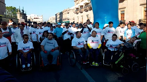 La caminata tiene como objetivo hacer conciencia sobre la inclusión de personas con discapacidad en la vida diaria (Foto: Josimar Lara)