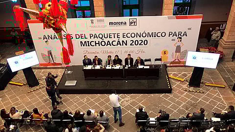 Al foro no asistieron los presidentes de las comisiones encargadas de dictaminar tanto la Ley de Ingresos como el Presupuesto de Egresos para el ejercicio 2020 (Foto: Grupo Parlamentario PT Michoacán)