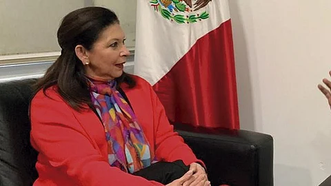 Mercado dejó el país en estos días, luego que la presidenta interina de Bolivia, Jeanine Áñez la expulsara (Foto: @SRE_mx)