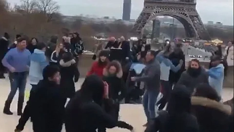 Se desconoce cuándo ocurrió este movido baile (Foto: captura de video)