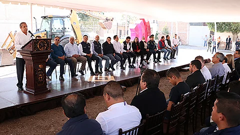 El magistrado presidente, el gobernador del estado y el presidente municipal de Sahuayo estuvieron presentes durante el evento (Foto Cortesía)