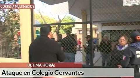 "El niño traía una playera del videojuego Natural Selection... Es un juego muy violento, y da una simulación muy clara de uso de armas de grueso calibre", dijo el gobernador Riquelme (Fotograma: Milenio)